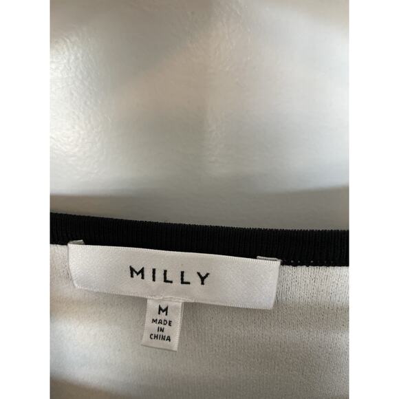 Anthropologie Milly NYC Black Knit Sweater Top Chic French Dramatic Sleeve Med - Picture 10 of 14